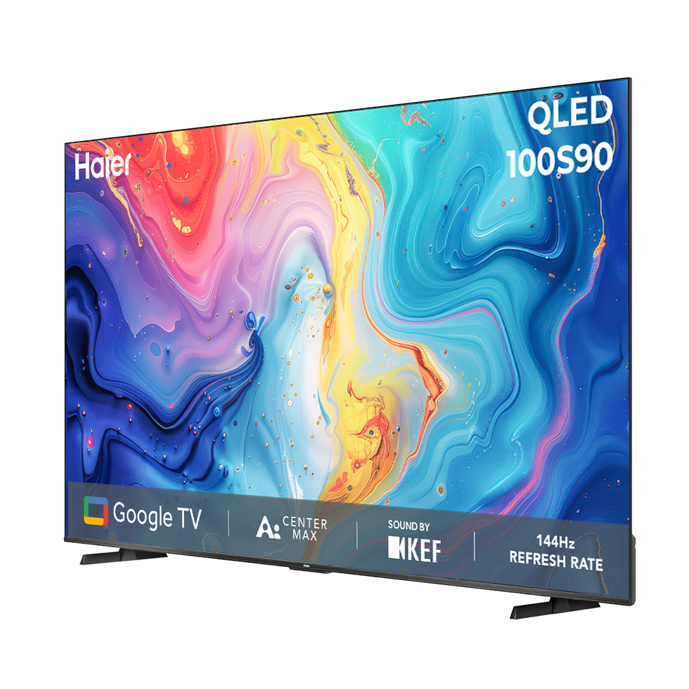 Haier S90 QLED 254cm(100) Google TV | AI Center Max